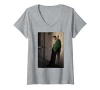 Femme Chazz Palminteri Un Acteur écrivain Michael Grecco du Bronx T-Shirt avec Col en V