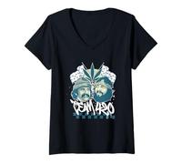 Femme Cheech & Chong Team 420 Duo Leaf Flags T-Shirt avec Col en V