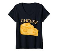 Femme Cheese and Crackers: Matching Halloween Costume for Adults T T-Shirt avec Col en V