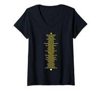 Femme Chemin Saint Jacques de Compostelle Coquille Saint-Jacques T-Shirt avec Col en V