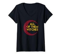 Femme Chemise All of Them Witches T-Shirt avec Col en V