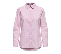 JdY Mio L/S Shirt WVN Noos Chemise, Rose/Rayures : Petites Rayures Blanches, 36 Femme