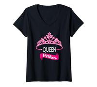 Femme Chemise de Costume juif de la Reine Esther - T-Shirt drôle T-Shirt avec Col en V