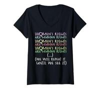 Femme Chemise d'égalisation des Droits des Femmes T-Shirt avec Col en V