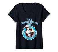 Femme Chemise d'infirmière en Troubles d'apprentissage pour Les T-Shirt avec Col en V