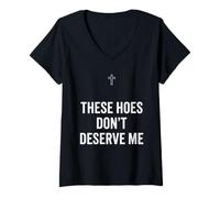 Femme Chemise Drôle pour La Rupture De La Relation avec Un Petit T-Shirt avec Col en V