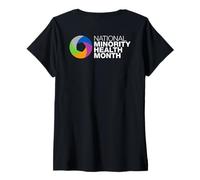 Femme Chemise du Mois de la Santé des Minorités - Mois de la Santé des Min T-Shirt avec Col en V