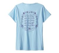 Femme Chère personne derrière moi, tu es digne d'être aimée, nécessaire et suffisante T-Shirt avec Col en V