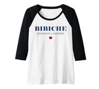 Femme Chérie Petit Nom Bichette biche Amour Fille surnom Bibiche Manche Raglan