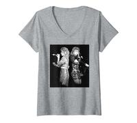 Femme Cheryl Baker et Shelly Preston Bucks Fizz Live 1989 T-Shirt avec Col en V