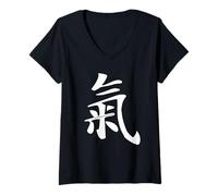 Femme Chi Life Energy Chi ou Qi est ce Qui Donne la Vie. T-Shirt avec Col en V