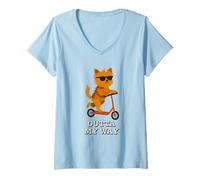 Femme Chien Amusant Yorkshire Terrier Outta My Way Cool Dog T-Shirt avec Col en V
