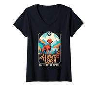 Femme Chien De Randonnée Always Off The Leash T-Shirt avec Col en V