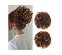 Femme Chignon synthétique décoiffé, style polyvalent et ajustable, avec peigne latéral et clip, for femme Facile à utiliser(2M30)