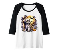 Femme Chiot d'halloween Manche Raglan