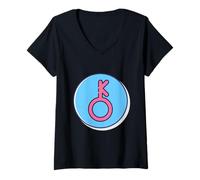Femme Chiron - Astrologie Astrologique Planétoïde Zodiaque T-Shirt avec Col en V