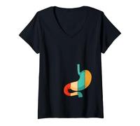 Femme Chirurgien gastrique bariatrique de Bypass gastrique rétro T-Shirt avec Col en V