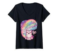 Femme Chlamydia Survivor Cat Meme: Bold & Quirky Humor T-Shirt avec Col en V