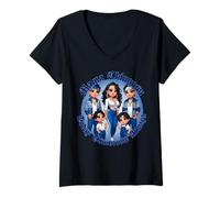 Femme Chola Chibi Girl Hispanic Heritage Month Brown Pride Chicana T-Shirt avec Col en V