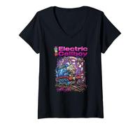 Femme Choo Choo T-Shirt avec Col en V