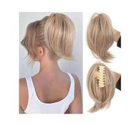 Femme Chouchous synthétiques en chignon décoiffé, postiche queue de cheval à pince Facile à utiliser(27-613)