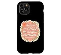 Femme chrétienne si Quelqu'un est en Christ, il est Une Nouvelle création Coque pour iPhone 11 Pro