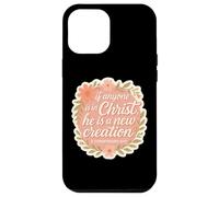 Femme chrétienne si Quelqu'un est en Christ, il est Une Nouvelle création Coque pour iPhone 12 Pro Max