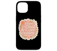 Femme chrétienne si Quelqu'un est en Christ, il est Une Nouvelle création Coque pour iPhone 13