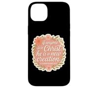 Femme chrétienne si Quelqu'un est en Christ, il est Une Nouvelle création Coque pour iPhone 14 Plus