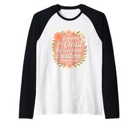 Femme chrétienne si Quelqu'un est en Christ, il est Une Nouvelle création Manche Raglan