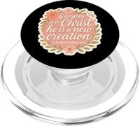 Femme chrétienne si Quelqu'un est en Christ, il est Une Nouvelle création PopSockets PopGrip pour MagSafe