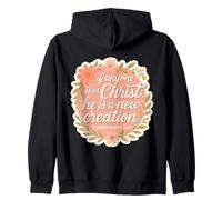 Femme chrétienne si Quelqu'un est en Christ, il est Une Nouvelle création Sweat à Capuche