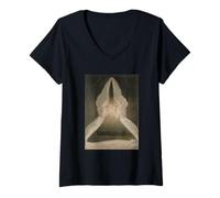 Femme Christ dans Le sépulcre gardé par Les Anges (William Blake) T-Shirt avec Col en V
