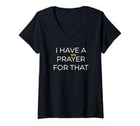 Femme Christian, J'Ai Une prière pour Cette étude de la Bible T-Shirt avec Col en V