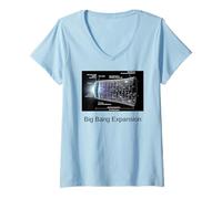 Femme Chronologie de l'extension Big Bang T-Shirt avec Col en V