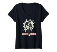Femme Chuck Berry Duckwalk Starburst T-Shirt avec Col en V