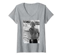 Femme Chuck Norris, Acteur Walker, Texas Ranger, La Voie du Dragon T-Shirt avec Col en V