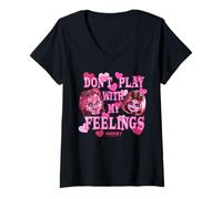 Femme Chucky Don’t Play with My Feelings T-Shirt avec Col en V