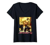 Femme Chucky Tiffany All Dolled Up T-Shirt avec Col en V