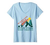 Femme Chutes de Blackwater T-Shirt avec Col en V