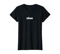 Femme Ciao Mignon Tendance Italien Esthétique Minimal Amour Jeu de Mots T-Shirt