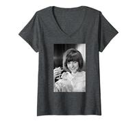 Femme Cilla Black Blind Date Présentateur de fête d'anniversaire 1964 T-Shirt avec Col en V