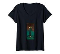 Femme Circé Invidiosa John William Waterhouse Art T-Shirt avec Col en V