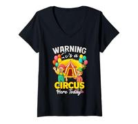 Femme Circus Madness T-Shirt avec Col en V