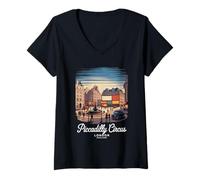 Femme Cirque de Piccadilly T-Shirt avec Col en V