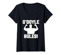 Femme Citation Amusante O'Doyle Rules T-Shirt avec Col en V