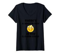 Femme Citation amusante « There's always money in the banana stand » T-Shirt avec Col en V