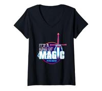 Femme Citation de Connor MacLeod de Highlander It's A Kind of Magic T-Shirt avec Col en V