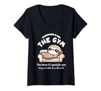 Femme Citation drôle sur Les devoirs pour élèves et profs T-Shirt avec Col en V
