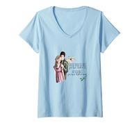 Femme Citation « I Have Not Broken Your Heart Wuthering Heights » T-Shirt avec Col en V